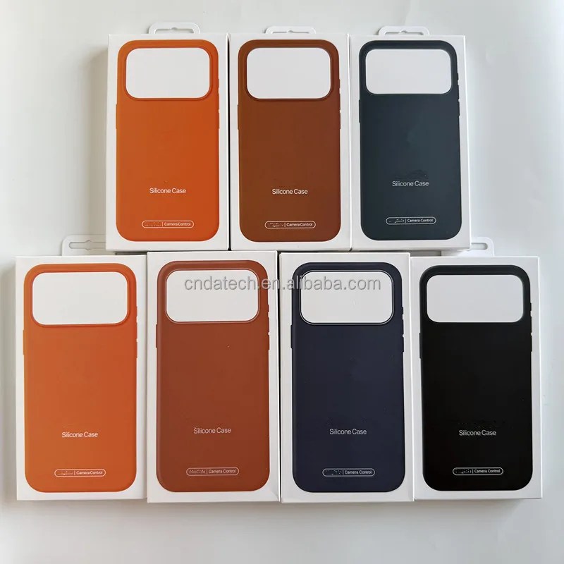 Logo 17 Pro Max Case Silicone case Cover Magnetic Luxury Silicon Fashion Phone Case for iPhone 17 16 Pro 15 14 13