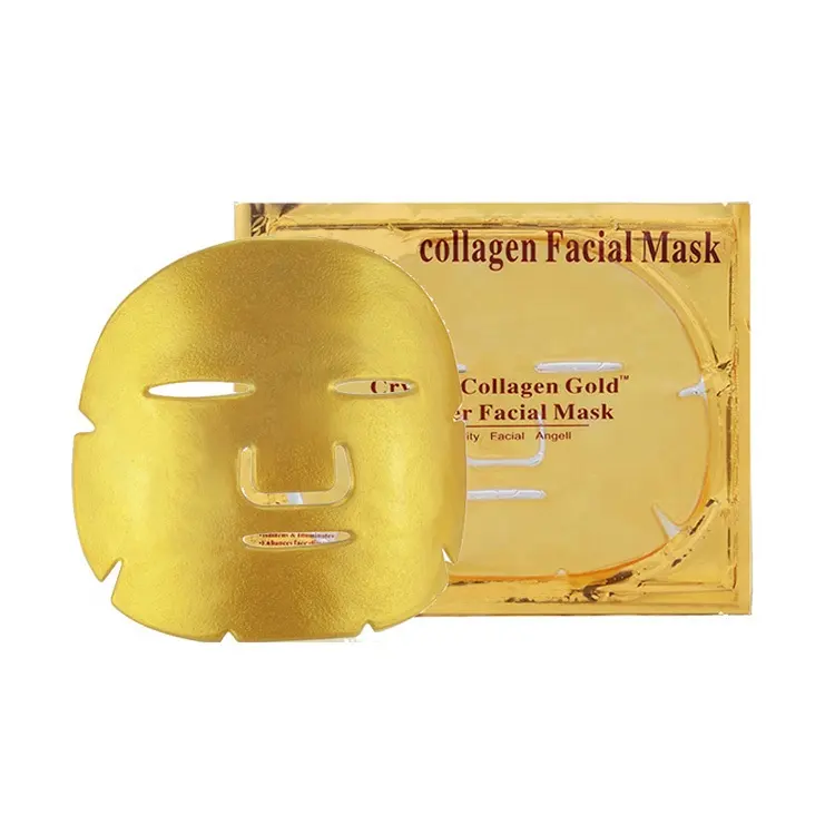Korean Cosmetics Beauty Travel Size Facial Mask Sheet Pure 24K Gold Collagen Crystal for Face