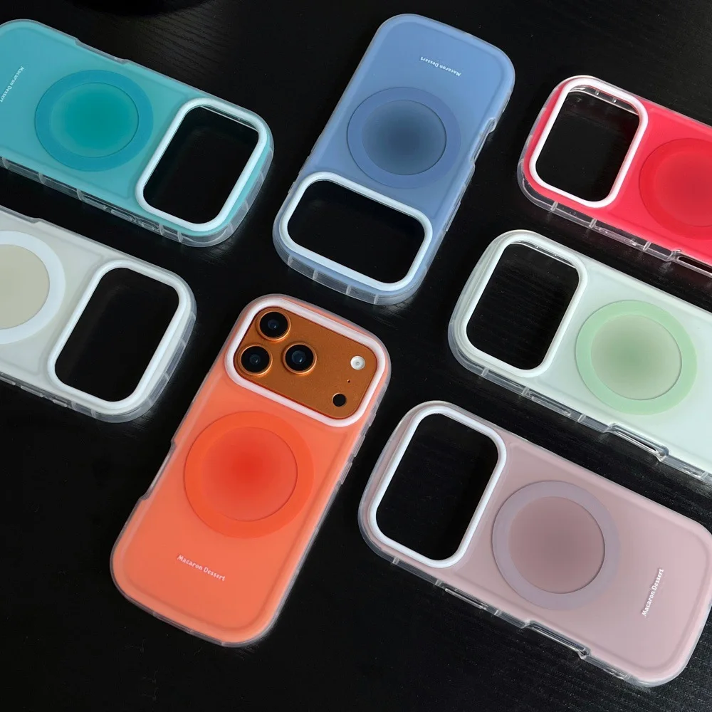 Simple Plain Injection Molding Magnetic Protective Phone Case for 17/16 Pro Max & for 15/14 Pro