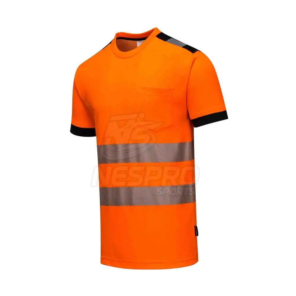 High Vis Jacket Reflective Working T-Shirt Construction Apparel Working Clothing High Visibility Working T-Shirt