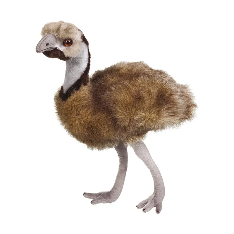 2025 Customized OEM ODM Realistic Cute Stuffed Bird Toy Soft Polyester with PP Cotton Filling Promotional Ostrich Plush Toy
