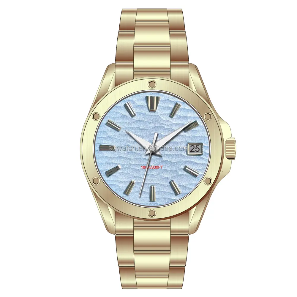 Hot Selling High Quality Watch Stainless Steel Gold Watch Fashion Design Mechanical Watch