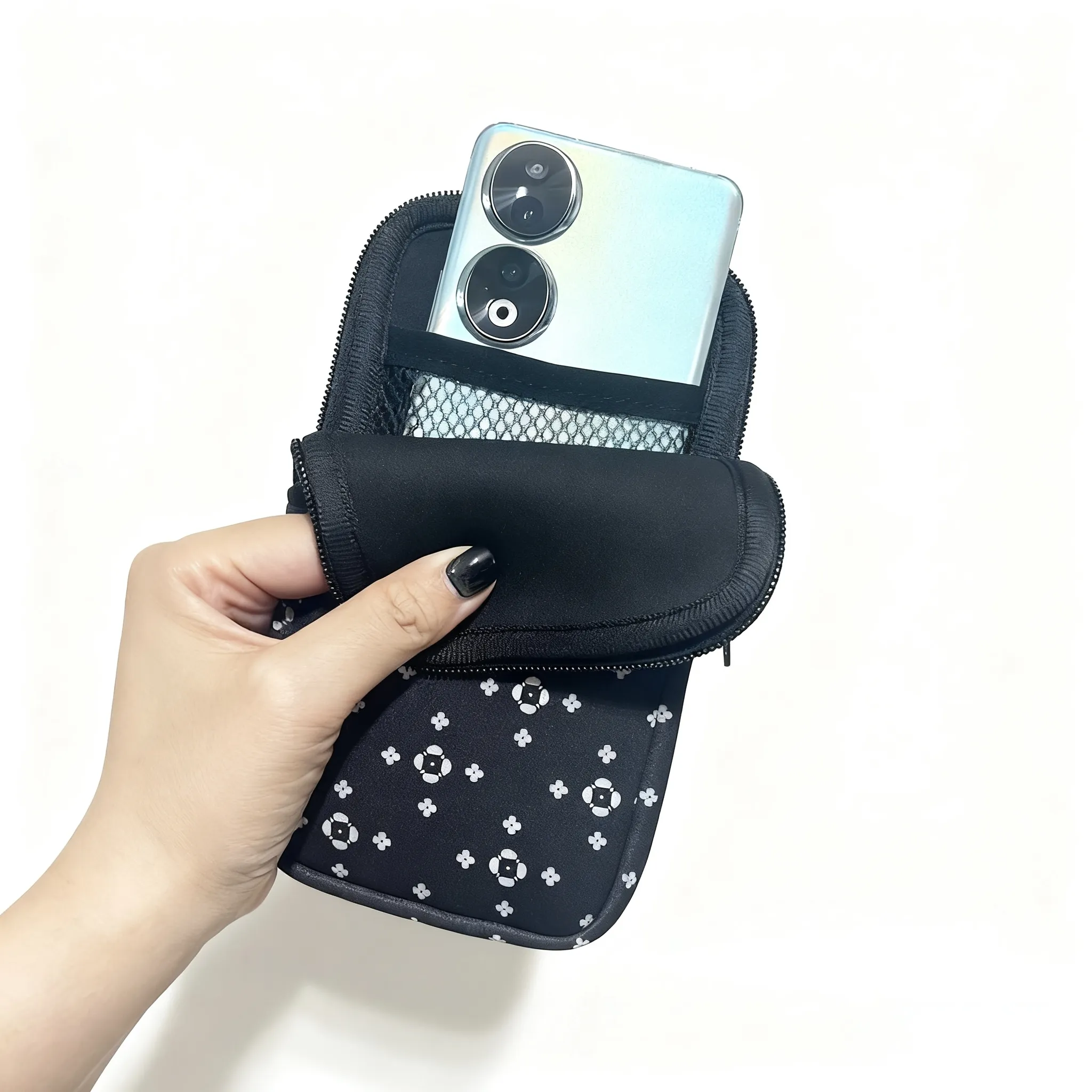 Neoprene Zipper Phone Pouch for Women Universal Portable Mobile Phone Case with Custom Logo