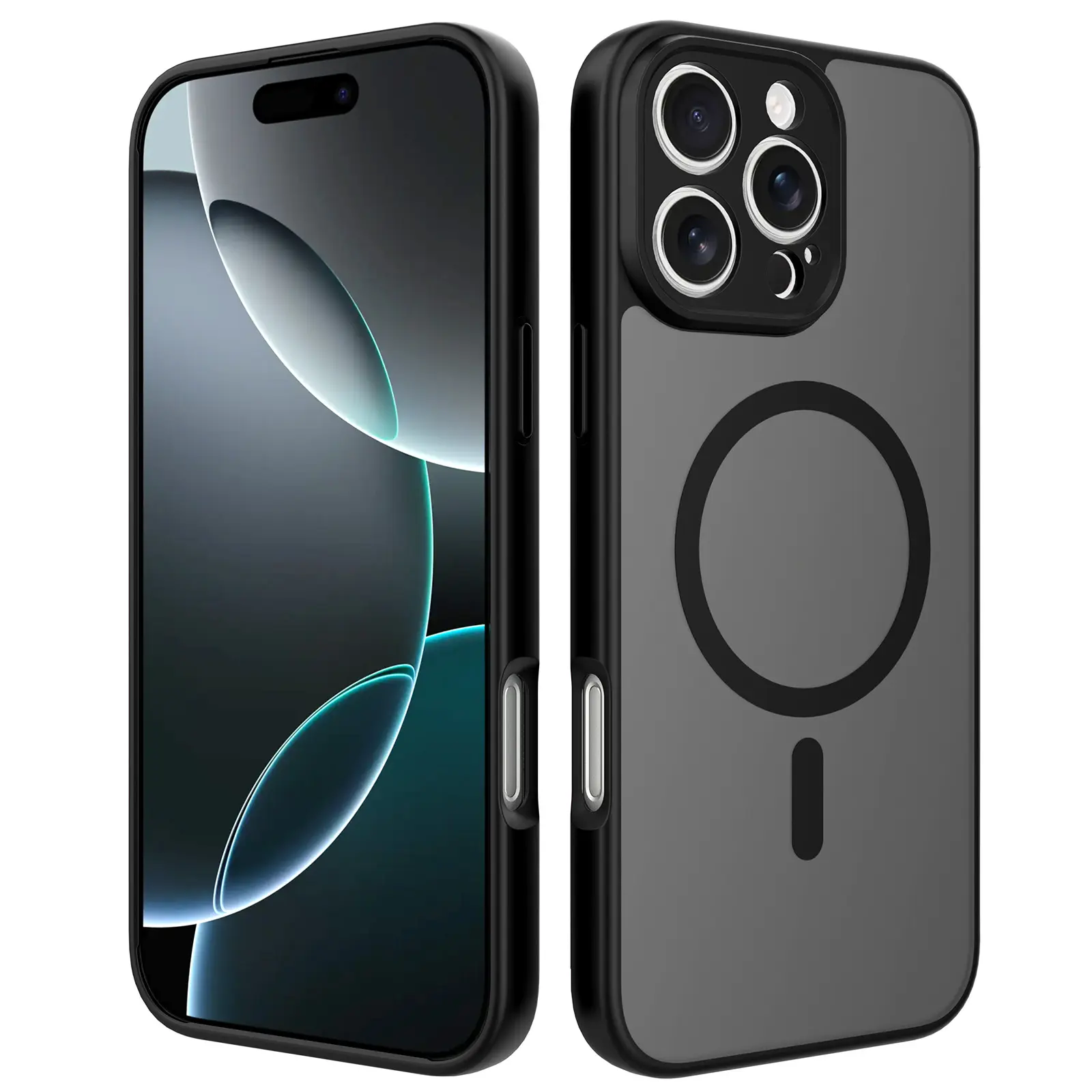 Factory Luxury iPhone 16 Pro Max Case with Precision Hole Lens Protection Matte Translucent Durable Magnetic Mobile Phone Case