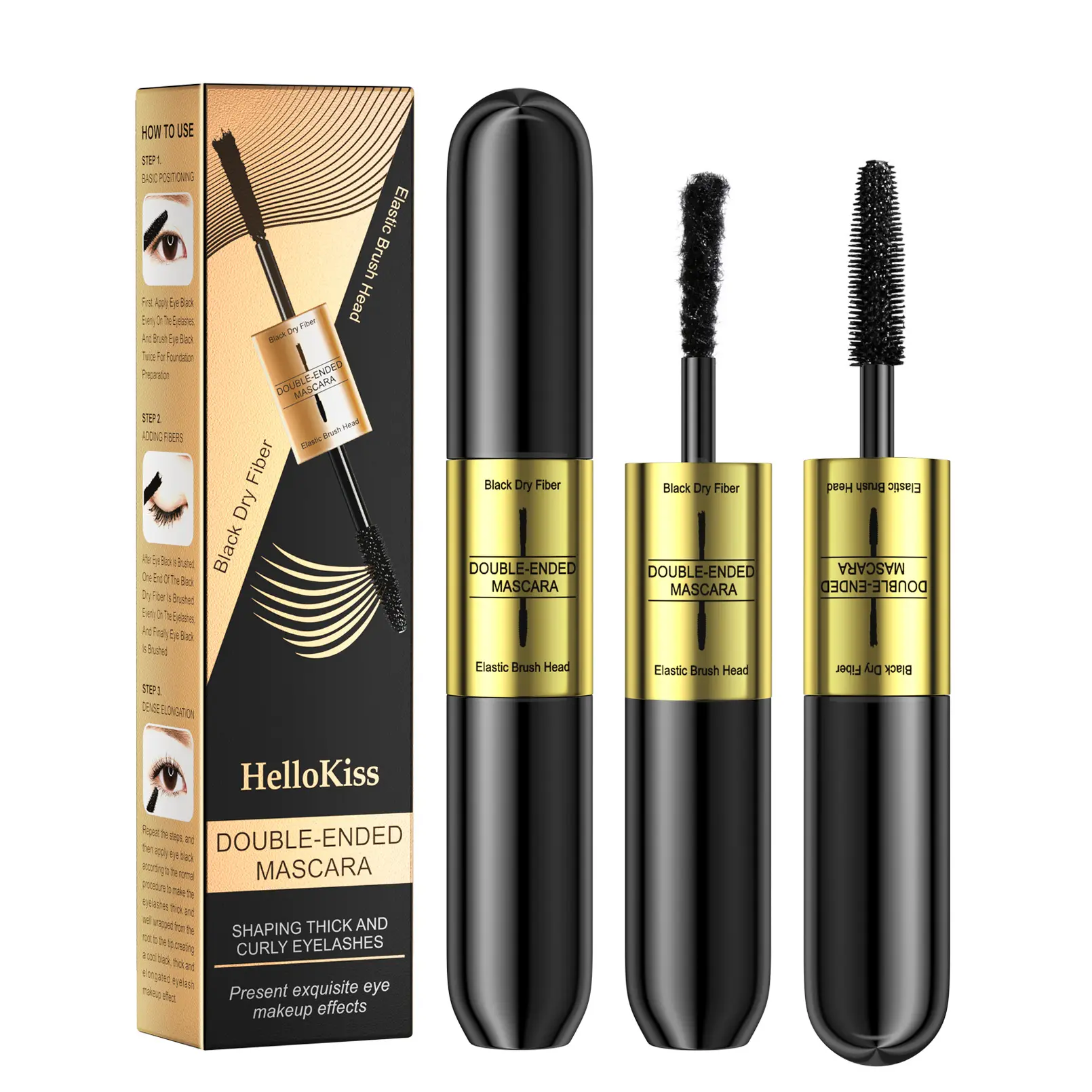 4D Fiber Volumizing Lengthening Waterproof Anti-pollution Long-lasting Boldly Defining Luxury Bestselling Mascara