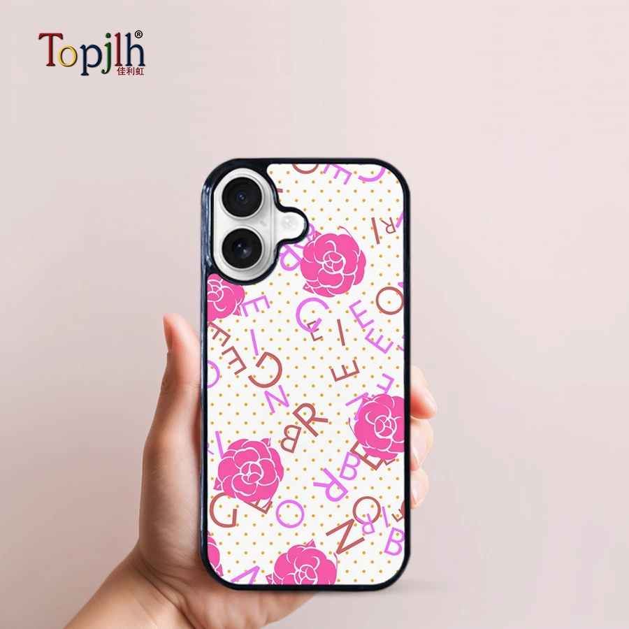 Topjlh Shockproof 2D Sublimation Blank Phone Case Blank Sublimation Cell Phone Case for Black Luxury Phone Cases