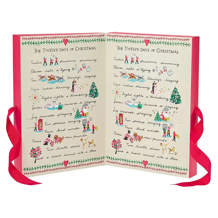 2025 Personalized Beauty Makeup Jewelry Gift Box Handmade Gift Packaging Christmas Blind Box Advent Calendar Paper Box