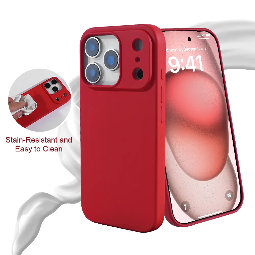 Matte Rubber Back Cover for iPhone 17 16 Pro Max 15 14 13 12-Slim Shockproof TPU Mobile Phone Case with Plain Design