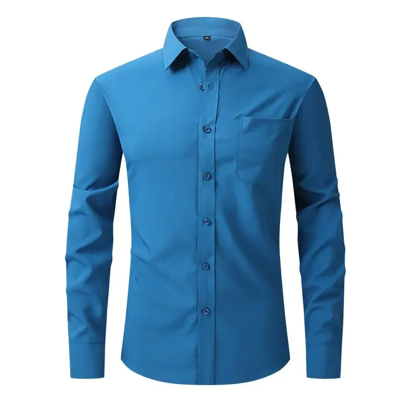 Adjustable Price Men Button Up Shirt Anti Wrinkle Premium Quality breathable lightweight Button Up Shirt with Fully Customized