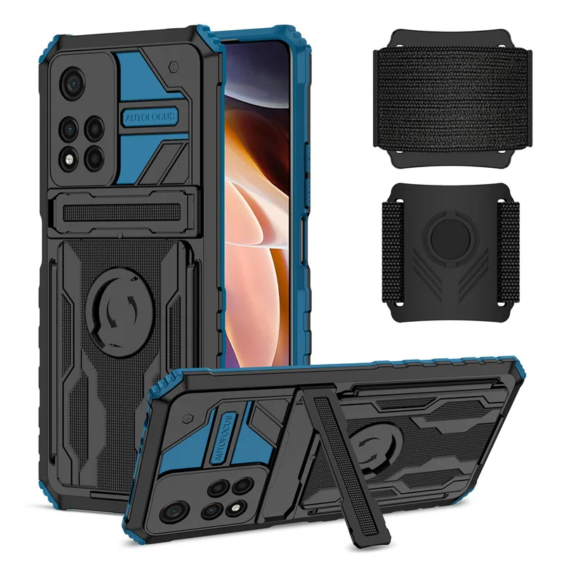 Armor Shockproof Mobile Phone Case for Sam A16 S24 S25 S23U Kickstand Card Slot Multi-function Phone Case Cover Protective case