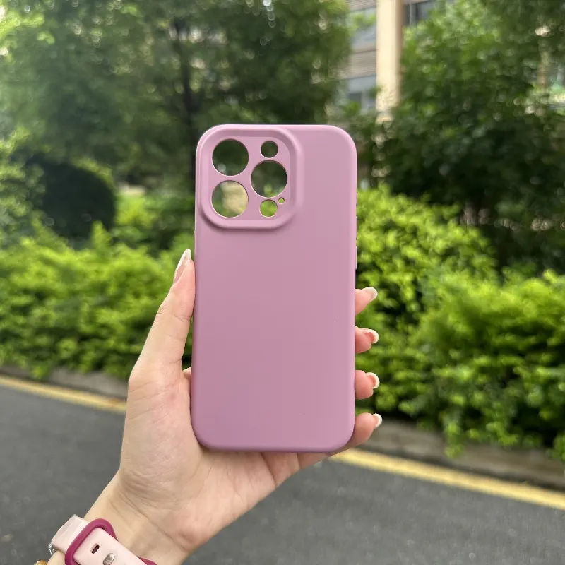 Premium Wholesale OEM Soft Cell Phone Case for iPhone 15 Pro Case Liquid Silicone Phone Case Cover