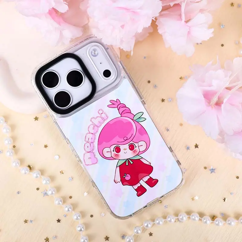 Custom Magnetic Shockproof Card Holder Phone Case for 17 Pro Max Acrylic TPU Material OEM Manufacturer