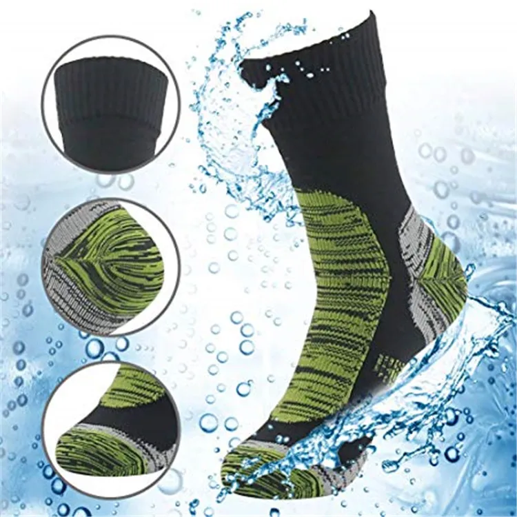 Custom logo High Elastic Fiber Anti-slip Sport Crew Socks Waterproof Hiking Socks Made in China