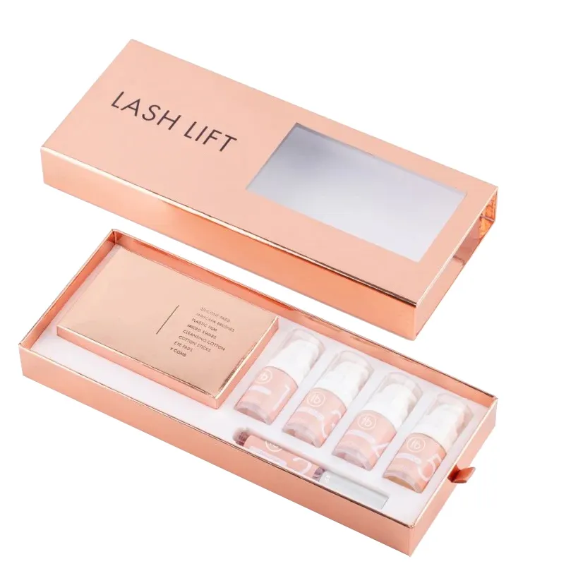 Custom Luxury Lash Shampoo Lift Kit Box Packaging for Lash Shampoo