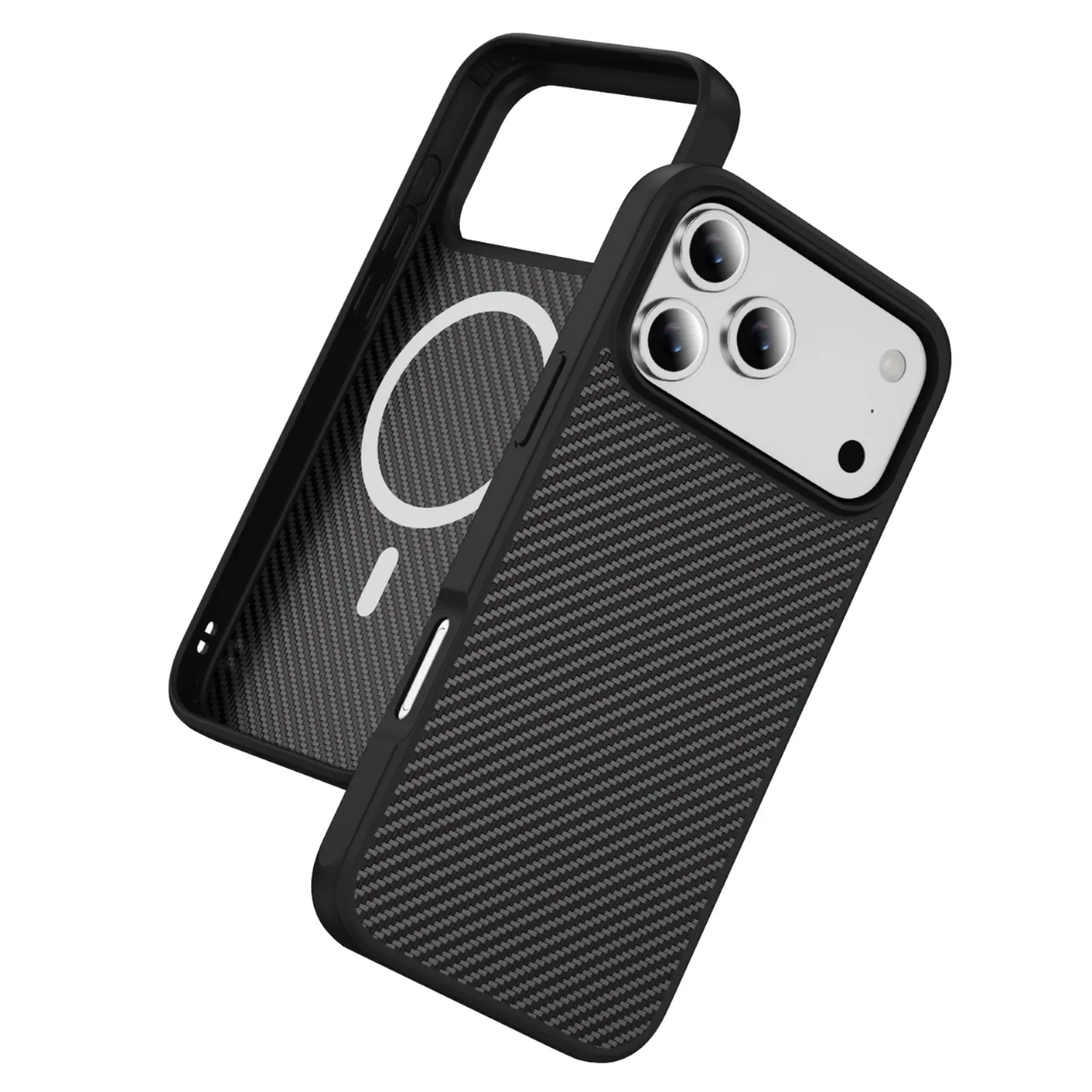 Factory Wholesale Stylish Carbon Fiber Shockproof Mobile Phone Case with Mould Decoration for 16 Pro Max Business Design