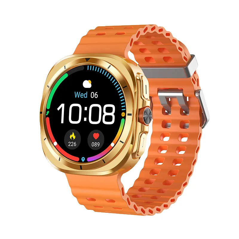 Hot A25 Ultra Sport Smart Watch Unisex 7 Straps IP65 Waterproof BT Call Sleep Tracker Compass Calendar AMOLED HD Big Screen 5-10