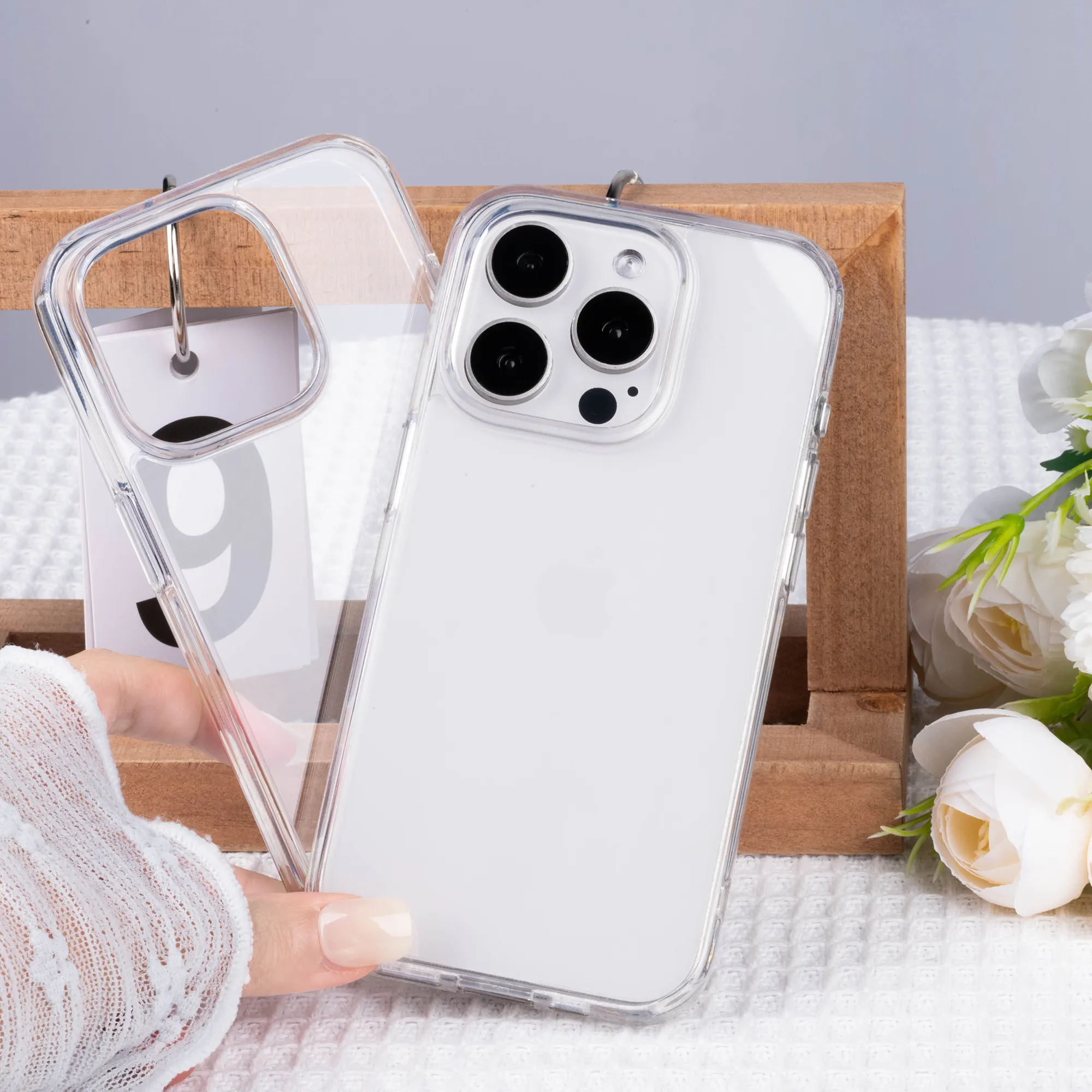 Popular TPU Pc Clear Magnetic Phone Case for iPhone 17 Pro Max 17 Air 16 15 Pro Max 14 13 12 11 16e Fashionable Shockproof Cover