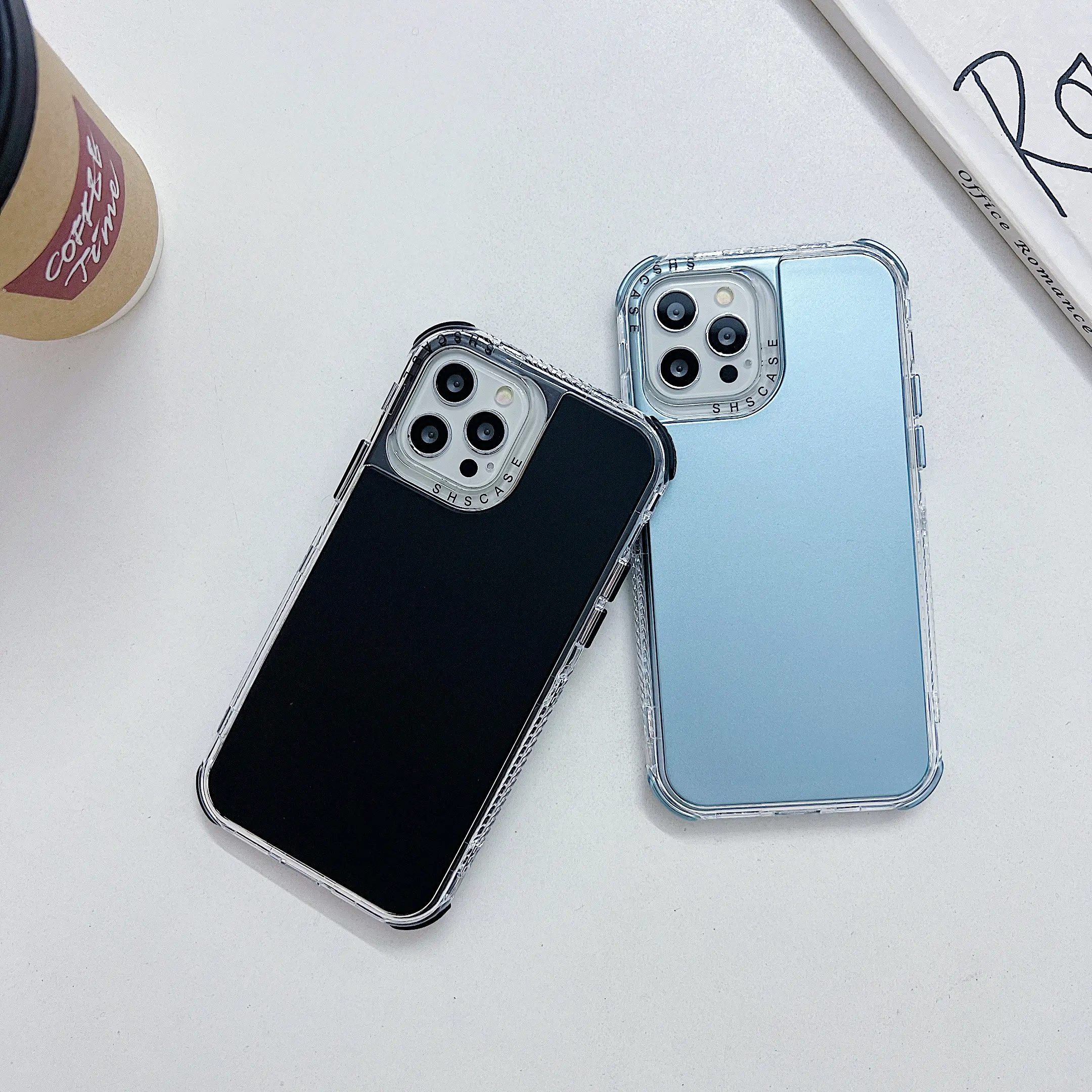 High Quality Solid Color Metal Paint Phone Case Full Protection for Various Types of Phones for TPU PC