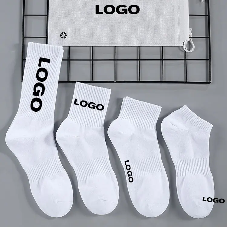 Quality Compression Ankle Grip Designer Mens Crew Unisex Sport Cotton Custom logo Socks Men