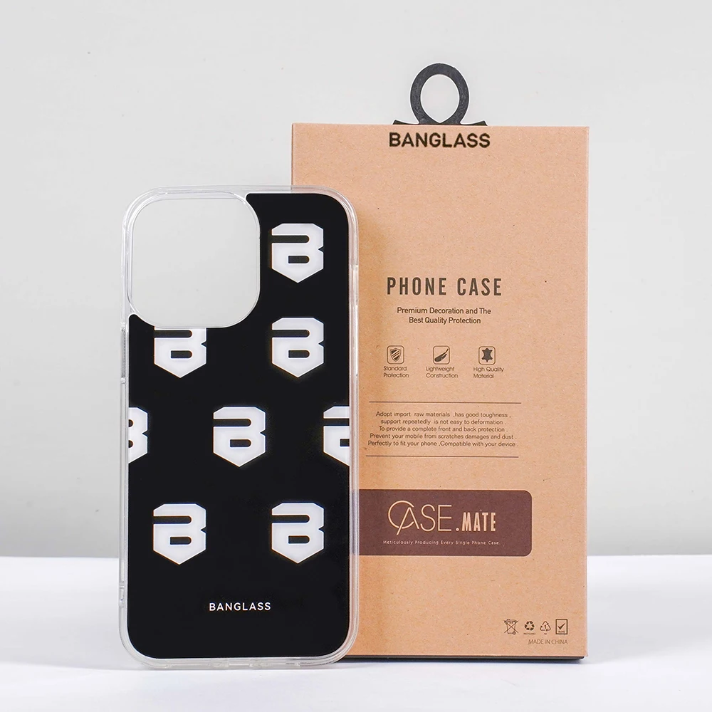 BANGLASS Smart Phone Luminous iphone 15 Pro Max case Intelligent Music Voice Control for iphone Samsung Mobile Phone Cases