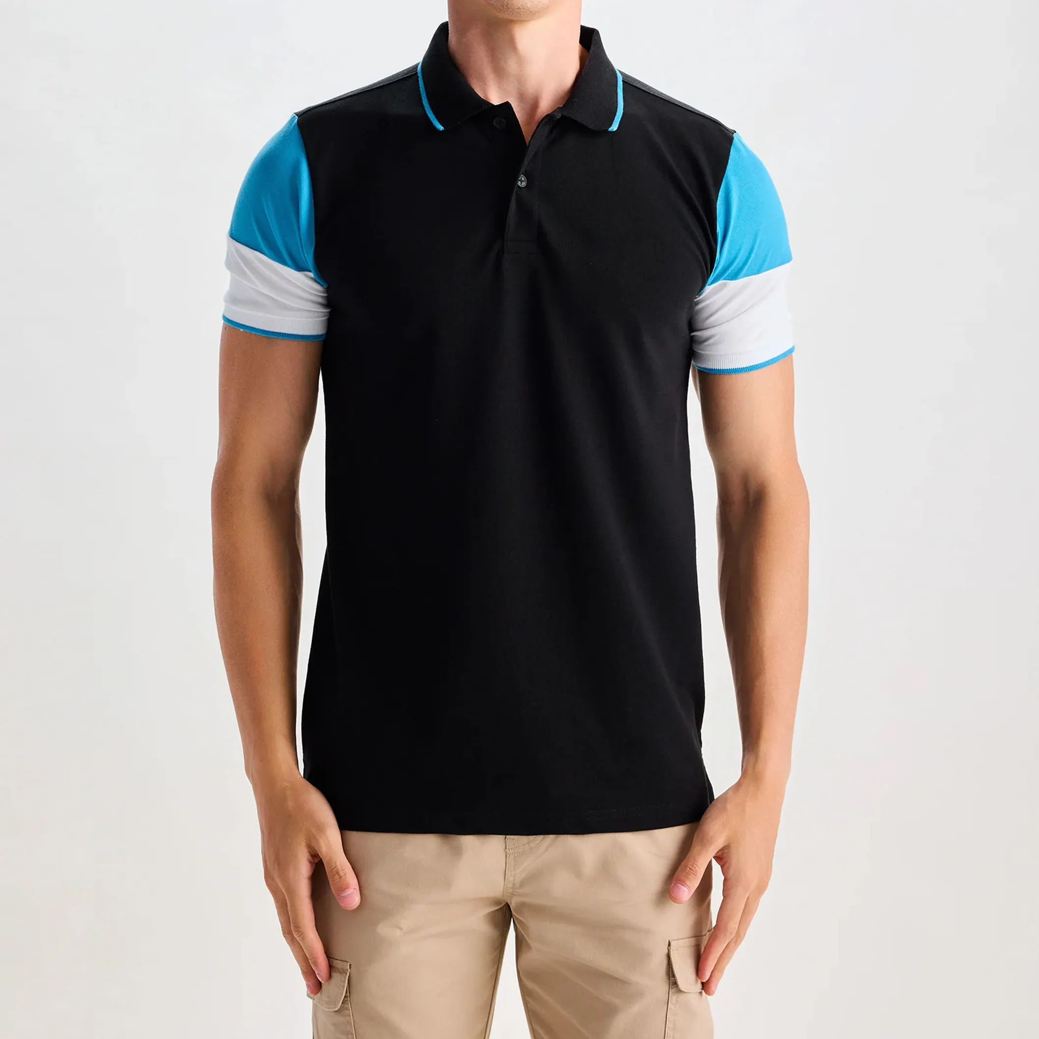 Men's Casual for Polo Shirts Solid Design in Plus Size Good Material Printed Best Quality Low Rate Popular & Good Selling