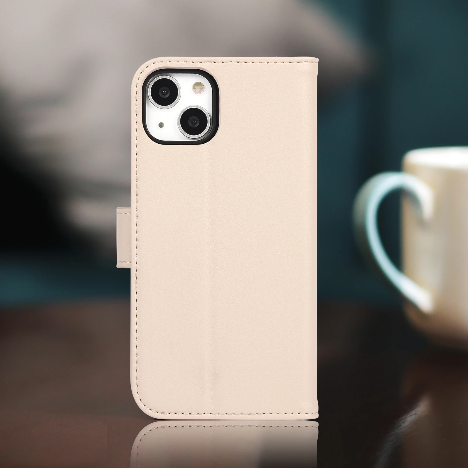 Eco Bio Apple Peel Vegan Leather Magnet Flip Book Cover Phone Case for iPhone 16 15 14 13 Pro Max Wallet Case With Card Holder