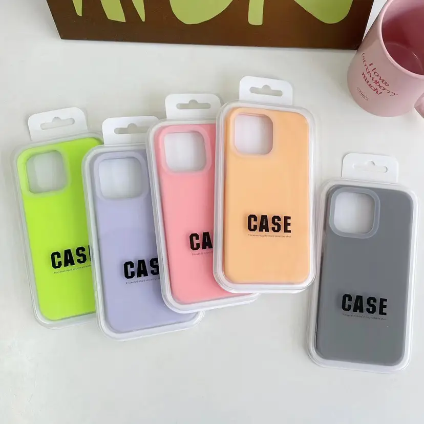 Factory Wholesale Luxury Mobile Phone Cases Pure Color Silicone Phone Case for iPhone 11 12 13 15 16 17Pro Max