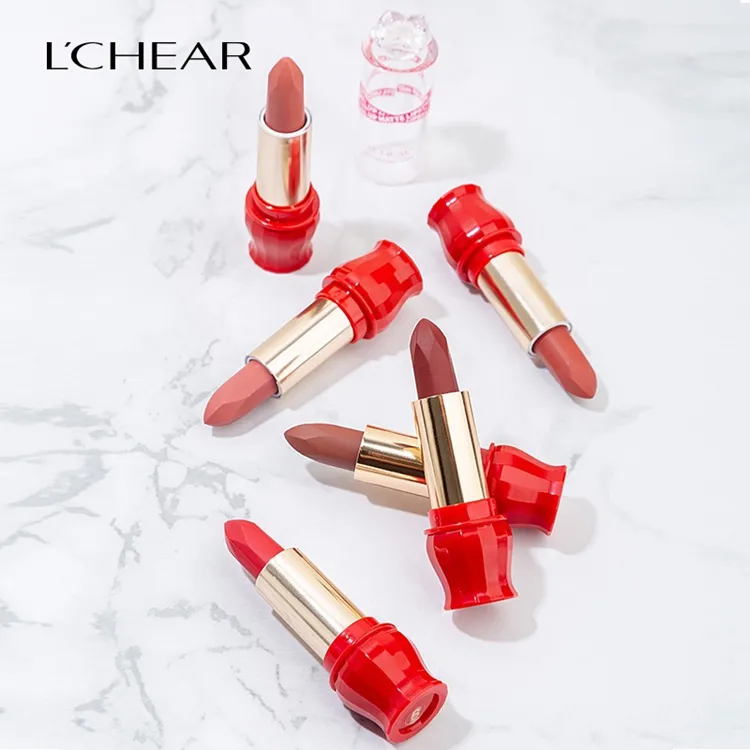Wholesale Private Label Matte Lipstick Makeup Natural Vegan Cosmetic Waterproof Matte Lipstick