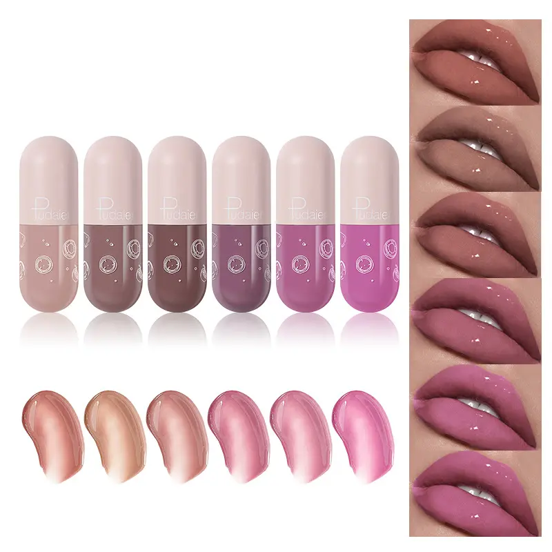 Wholesale High Pigment Moisturizing Liquid Lipstick Private Label Long Lasting Non-sticky Vegan Lip Gloss
