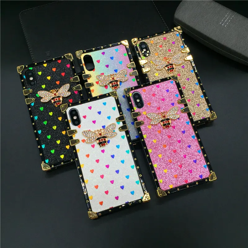 For Iphone13 Luxury Phone case square Designer Phone Covers for iphone 12 11 Promax Xr Xsmax Fashion Phone Bag
