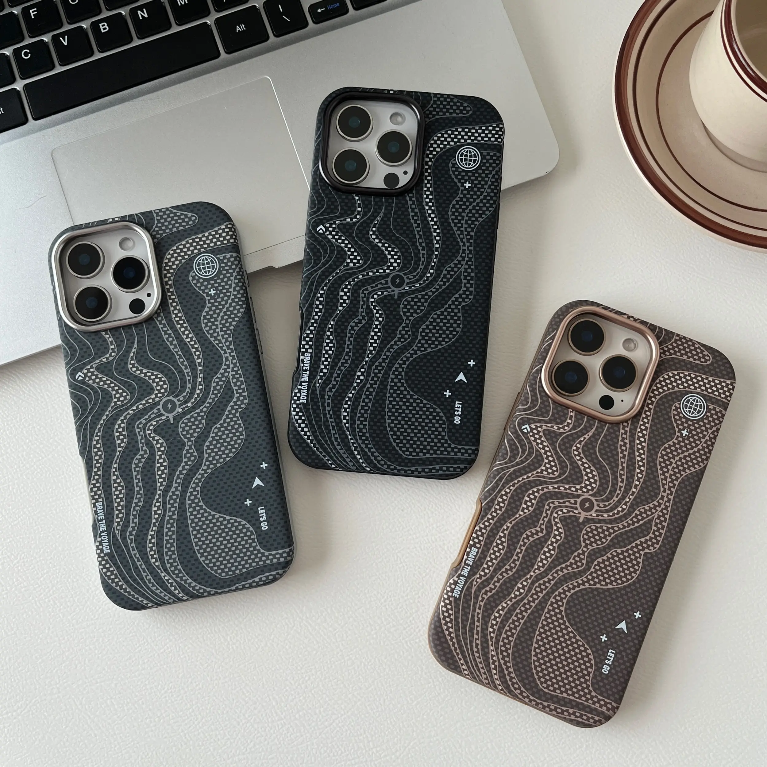 2-In-1 Detachable Magnetic Shockproof Phone Case for iPhone 16 Pro Max Includes Backplate and Lens Frame Protection Cover