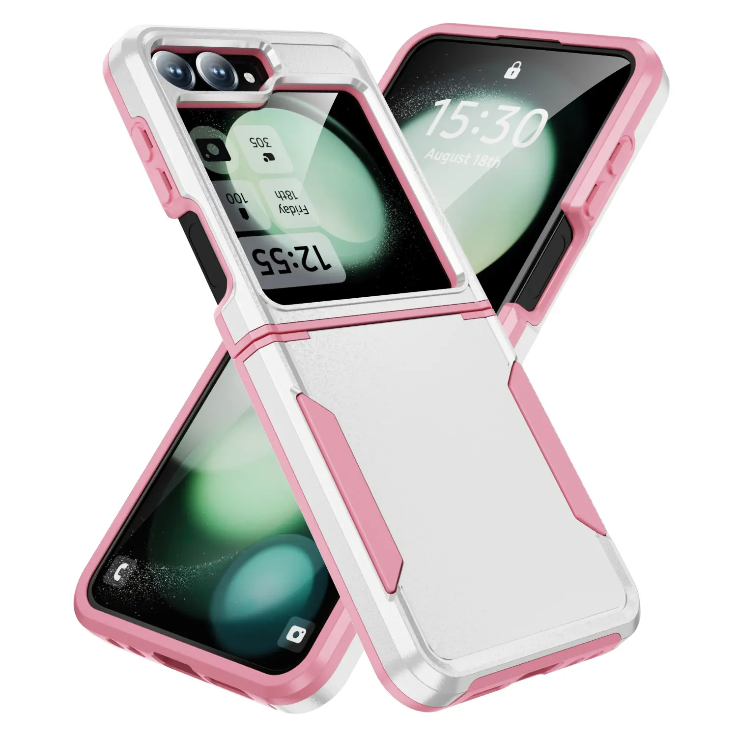 Hard PC Soft TPU Cell Phone Case For Samsung Galaxy Z Flip Fold 6 5 4 Shockproof Protective Drop Protection Full Cover