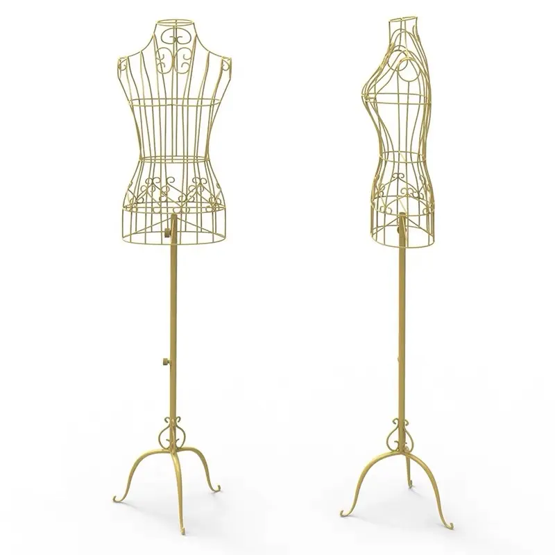 Spot Supply Three-legged Female Clothing Model for Dress Half-length Gold China