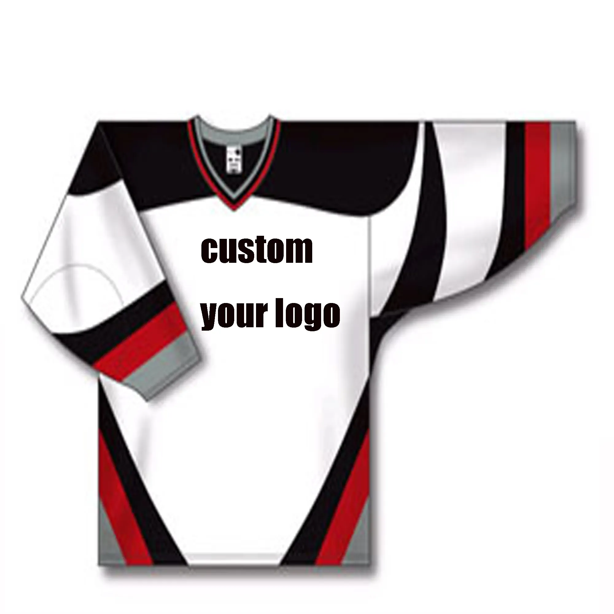 Custom Sublimation and Embroidery Hockey Jersey Custom logo Hockey Shirts Wholesale Blank Hockey Jersey