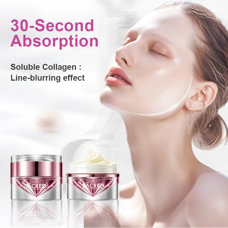 Sacred Absolute Renewal Skin Care Face Cream Hydrating Moisturizing Anti-Wrinkle Firming Whitening Anti-Aging Organic Squalene