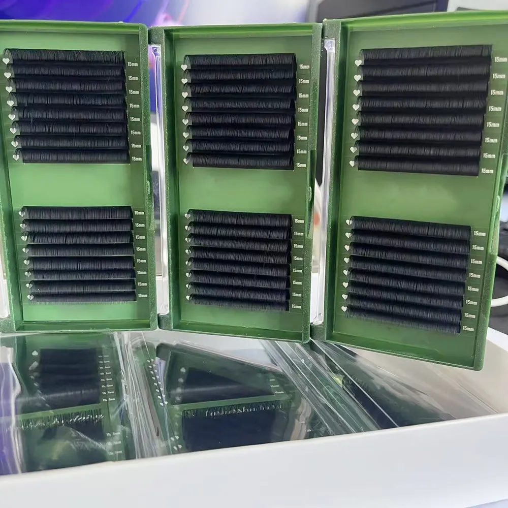 QC Private Label Soft Volume Lash Extension Cashmere Super Matte Lash Tray Supplier 0.03 0.05 0.07 Eyelash Extensions Supplier