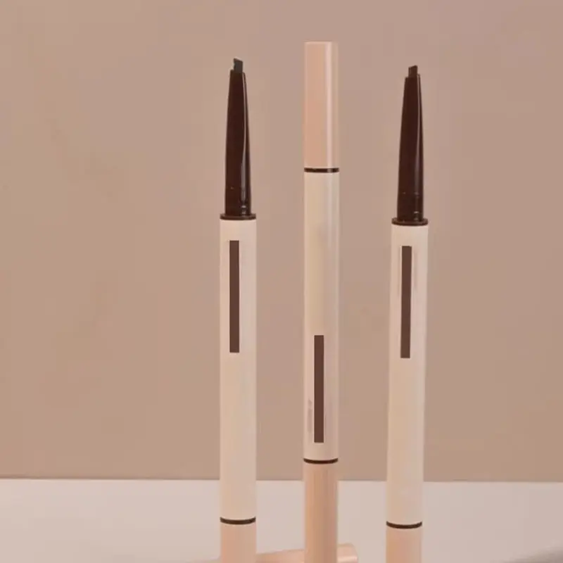 2 in 1 Vegan Waterproof Eyebrow Pencil Cosmetics Eye Makeup Double Head Styling Feature Permanent Makeup