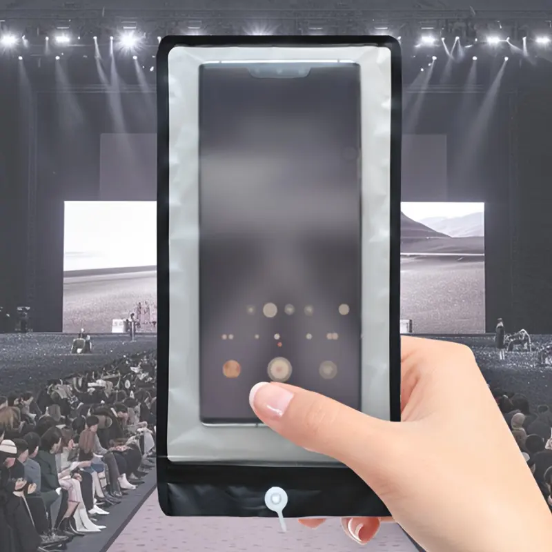 Disposable PE Mobile Phone Bag Anti Camera No Photography Allowed Phone Security Bags Pouch for Wedding Art Exhibitions