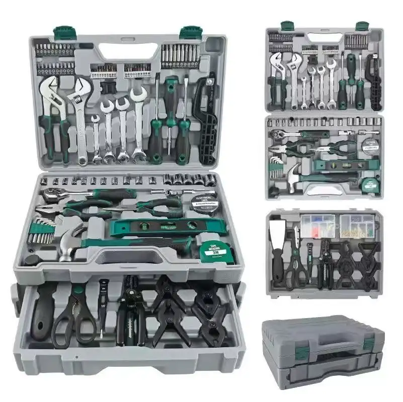 121-piece Household Repair Tool Set, Multi-functional Household Hardware Tools Including Wrenches, Screwdrivers, and a Toolbox