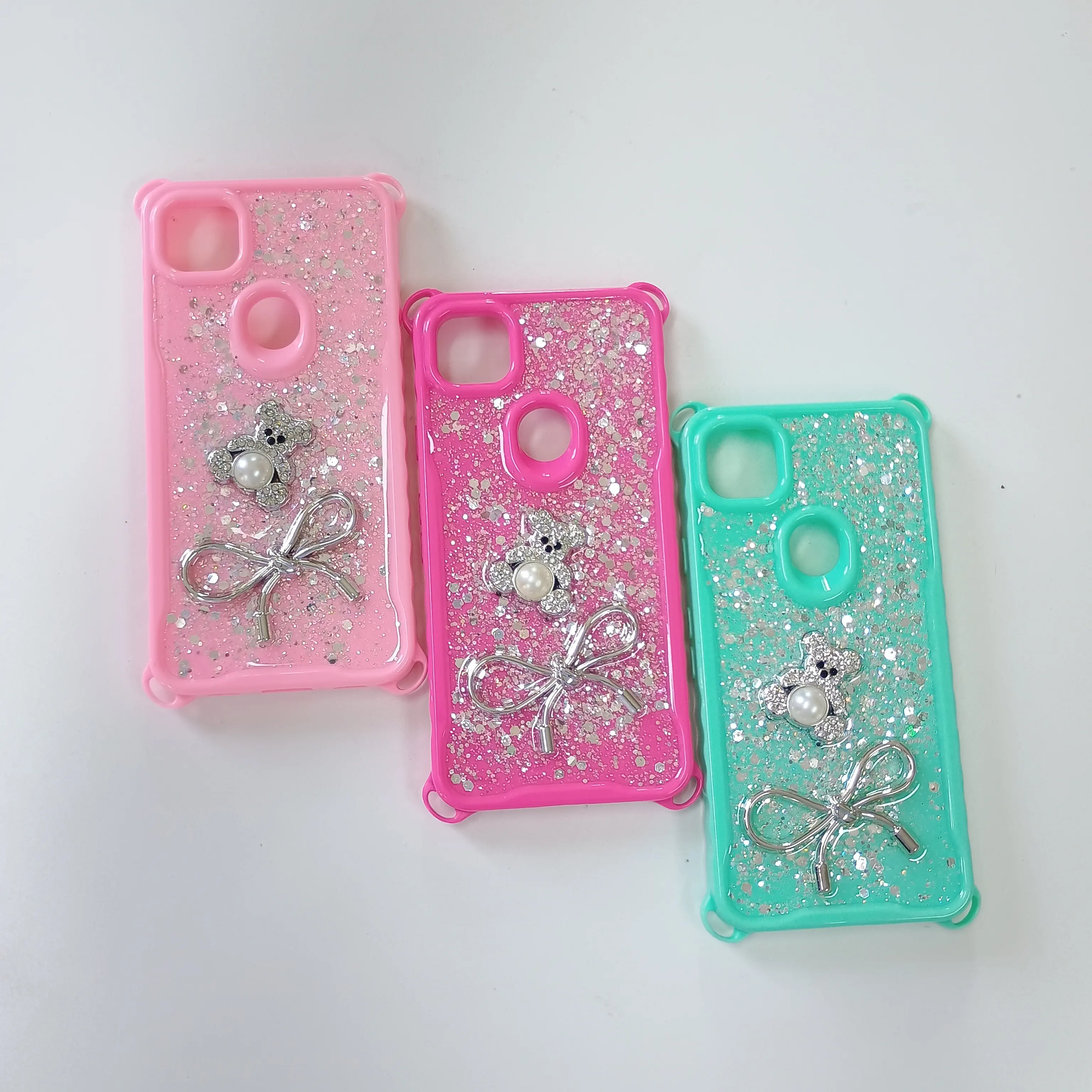 2026 Hot Selling Wholesale Factory Colorful Casting Phone Cases with Colorful Bow Bracelet for INF SMART 10 9 8 7 5