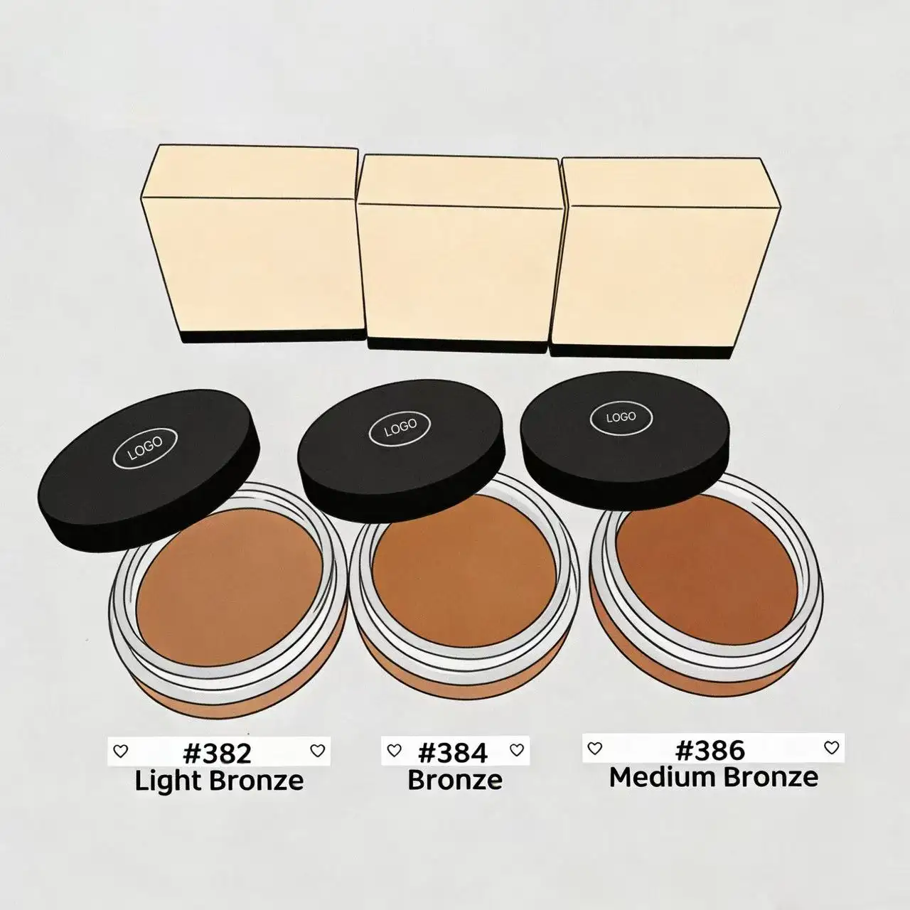 Luxury Antique Bronze Shadow Contouring Cream, Facial Contour Contouring, High-quality Cosmetics Wholesale