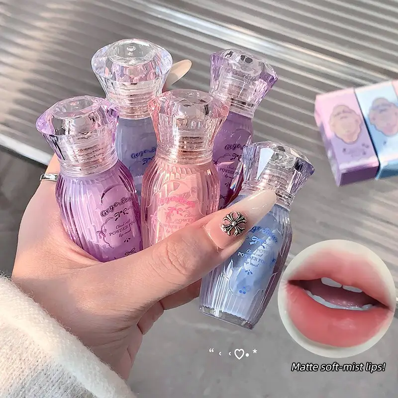 Gege Bear Private Label Amazing High Quality Lip Cosmetic Velvet Lip Mud Vegan Long Lasting Natural Nourishing Matte Lip Mud