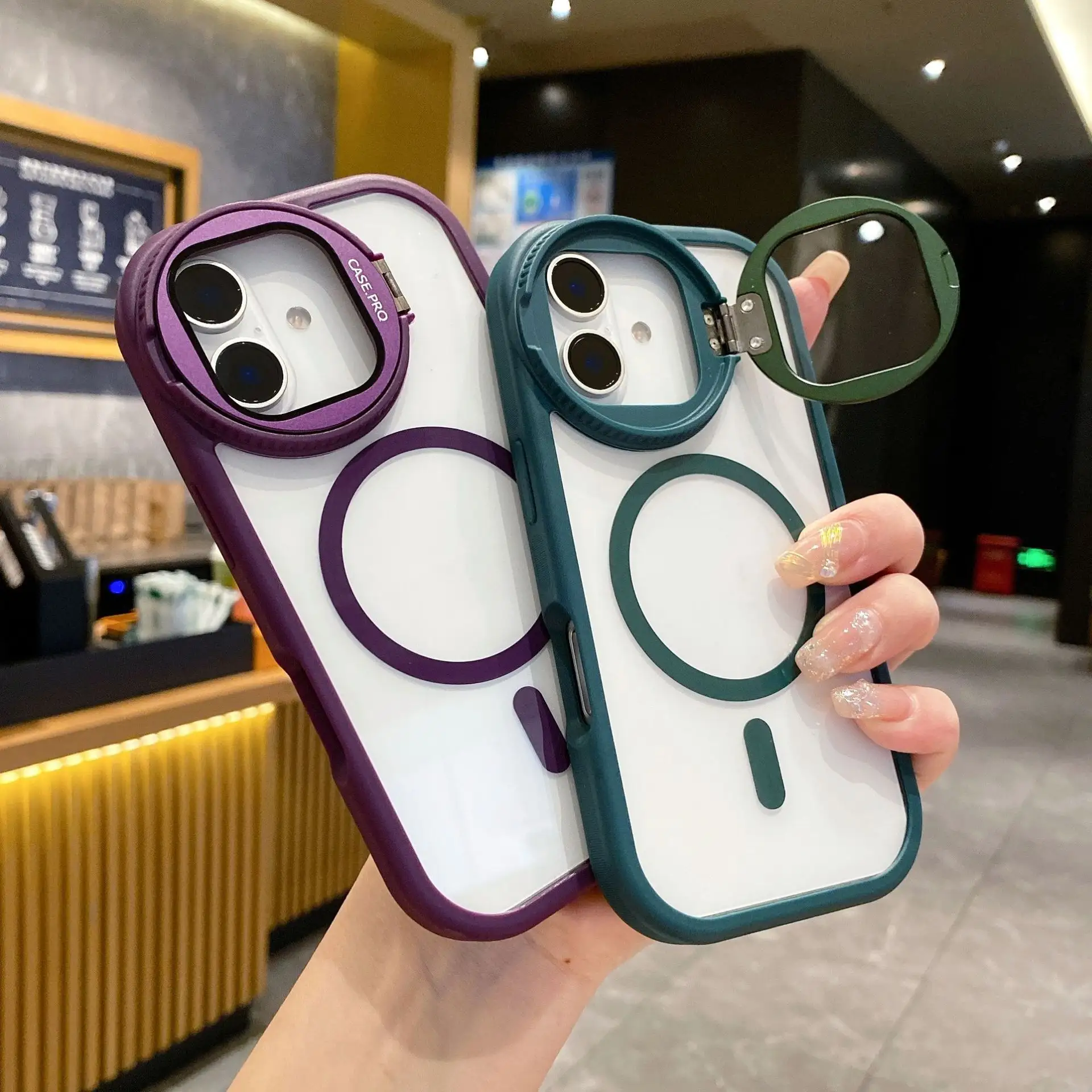 Transparent Magnetic PC Phone Case Shockproof Waterproof Wireless Charging New Designs for iPhone 17 16/15/14/13/12/11 Pro Max