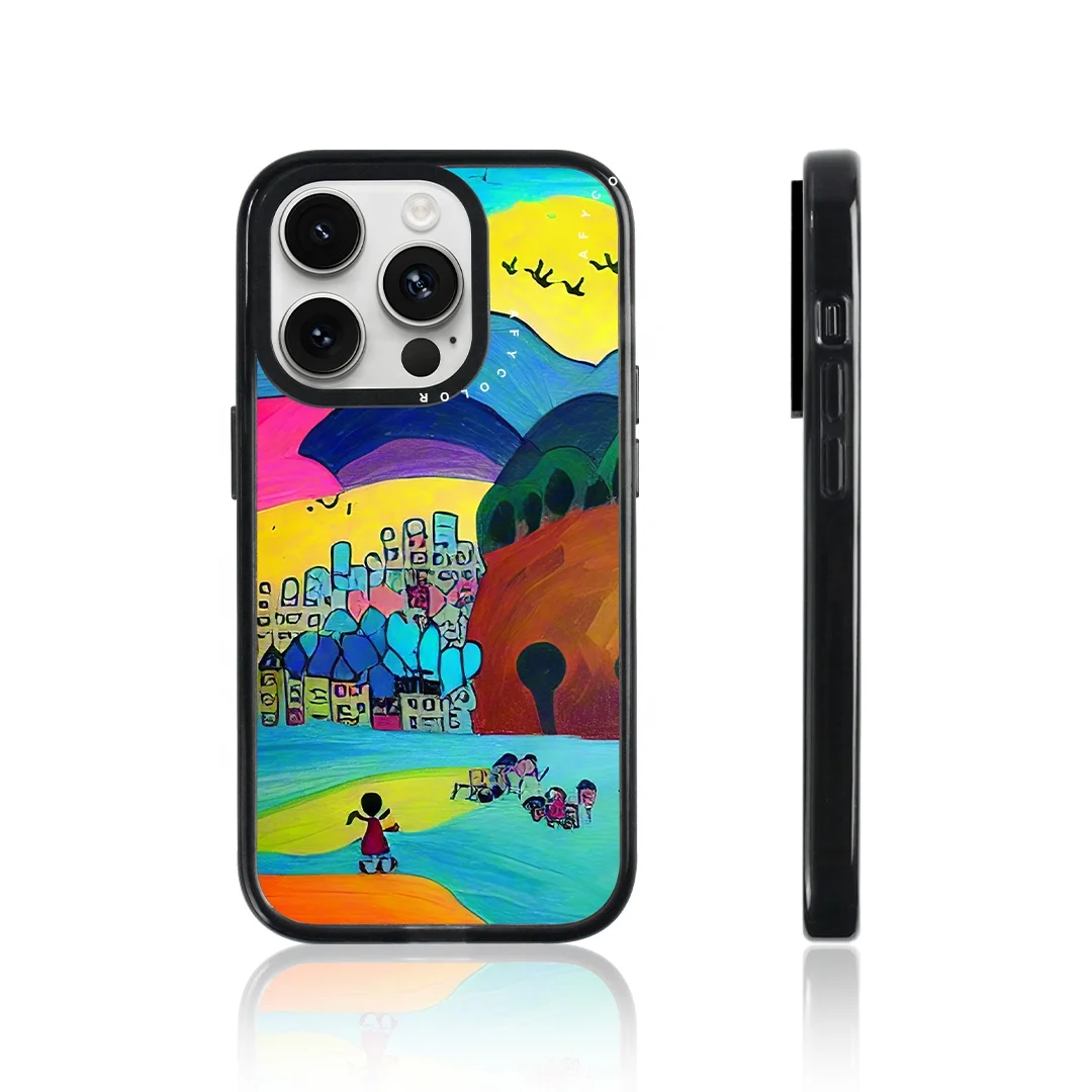 Autism Care Design for iPhone 15/14/13 Pro Phone Case with Strong Magnets Camera Protector Wireless MOQ Mobile Cover