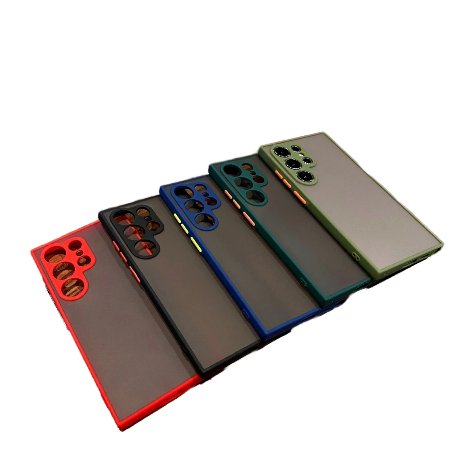 Translucent Frosted PC Business for Huawei Solid-color All-in-one Hard-shell Phone case Shockproof Holder Mobile Phone Cases