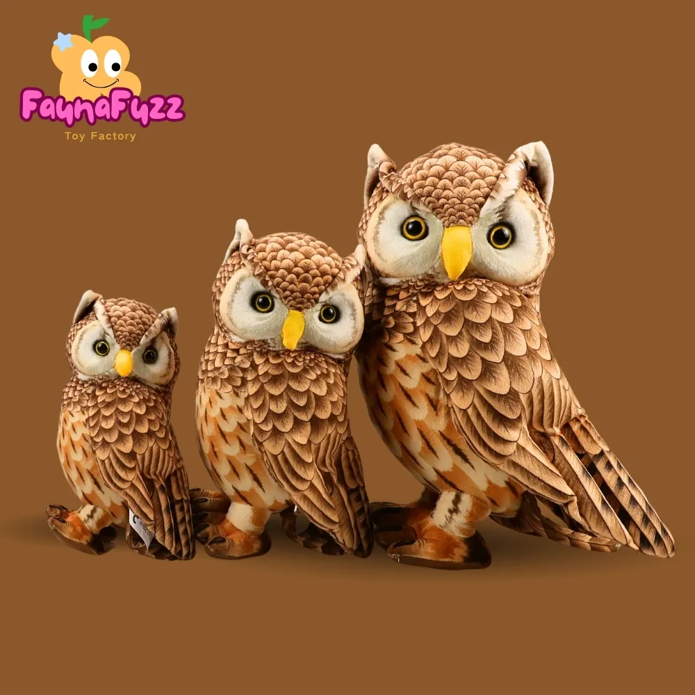 Personalized Cute Cartoon Owl Plush Toy with Super Soft Polyester Plush and PP Cotton Filling Unisex Accessories Birthday Gift