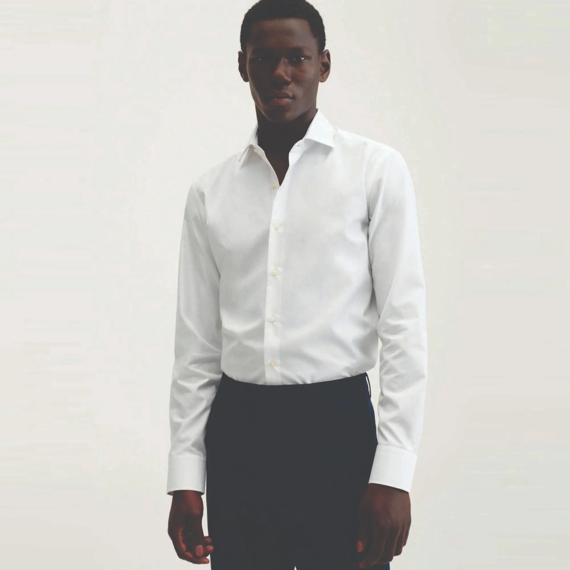 Hot Style Autumn Casual Shirts for Men's Quick Dry Long Sleeve Shirt Linen Stand-Collar Button up Shirts for Men's Customized