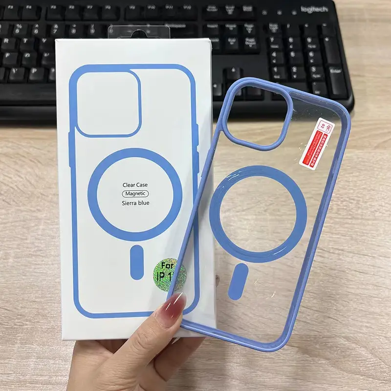 Magnetic Flexible Clear Full Cover Shockproof Anti-Drop Phone Case Cover Protector for iPhone 12 13 14 15 16 16E 17 Pro Max Plus