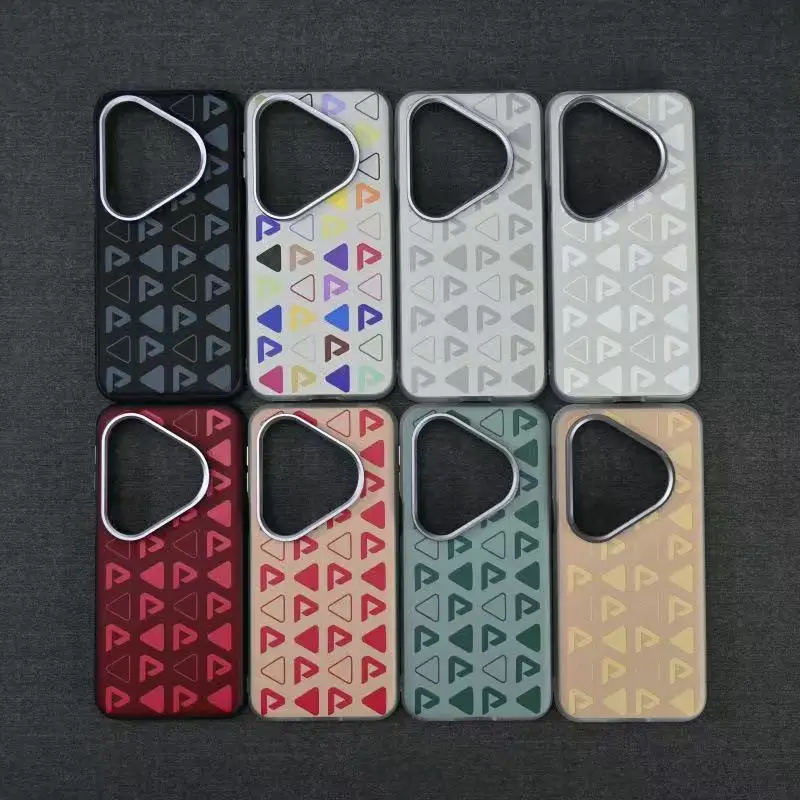 Ultra-Thin Luxury Black Leather Phone Case Anti-Shock Protector for Huawei Pura70 80 Mobile Phone Cases 11pro 14 Plus Compatible