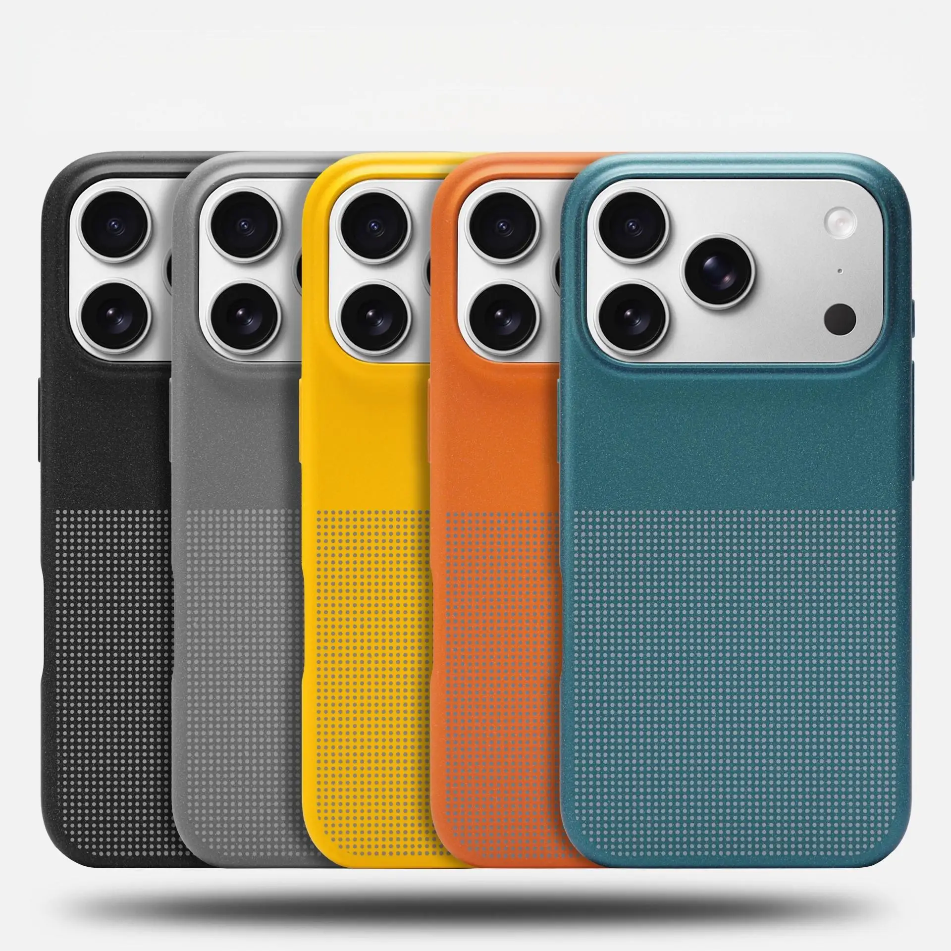 Trendy Minimalist Business PC Shock Resistant Phone Cover Magnetic Ring Holder Phone Grip for 17 Pro Max/16/15 Series